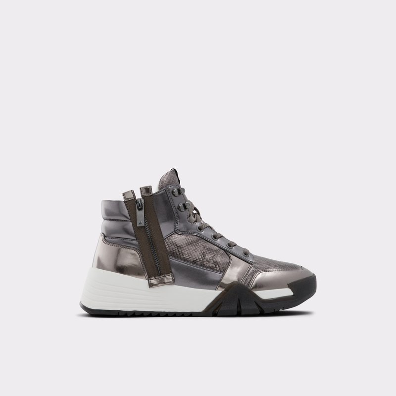 Baskets Aldo Palladia High Homme Pewter | DXRZEP-369