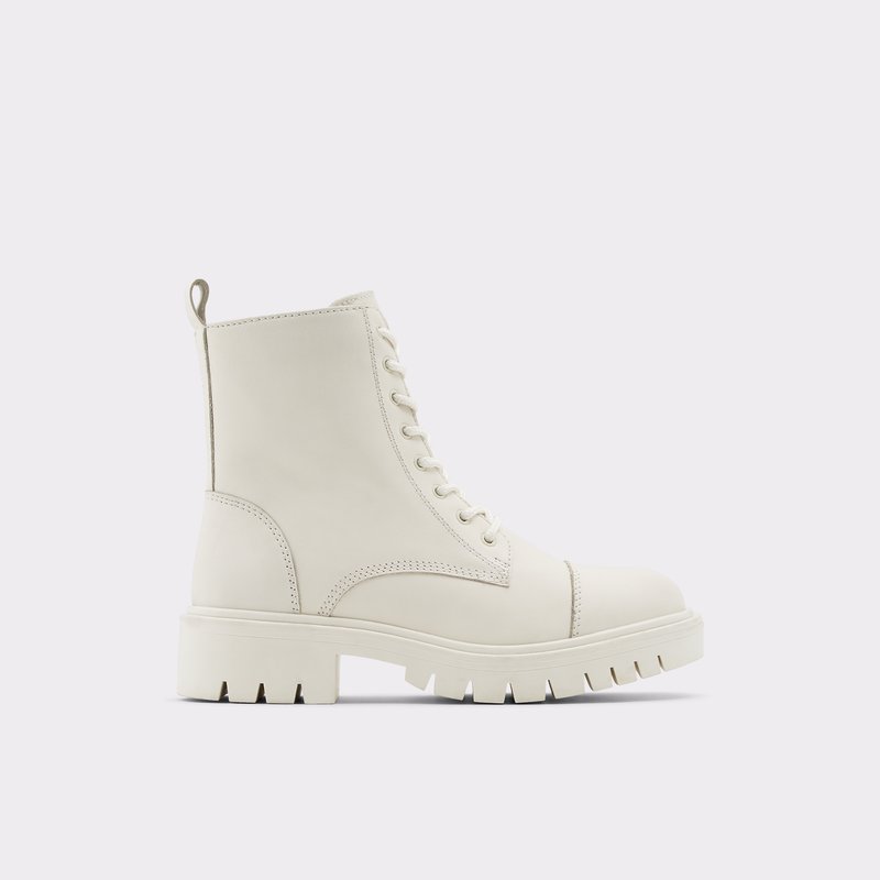 Bottes de combat Aldo Reilly Femme Blanche | LPVZKC-531