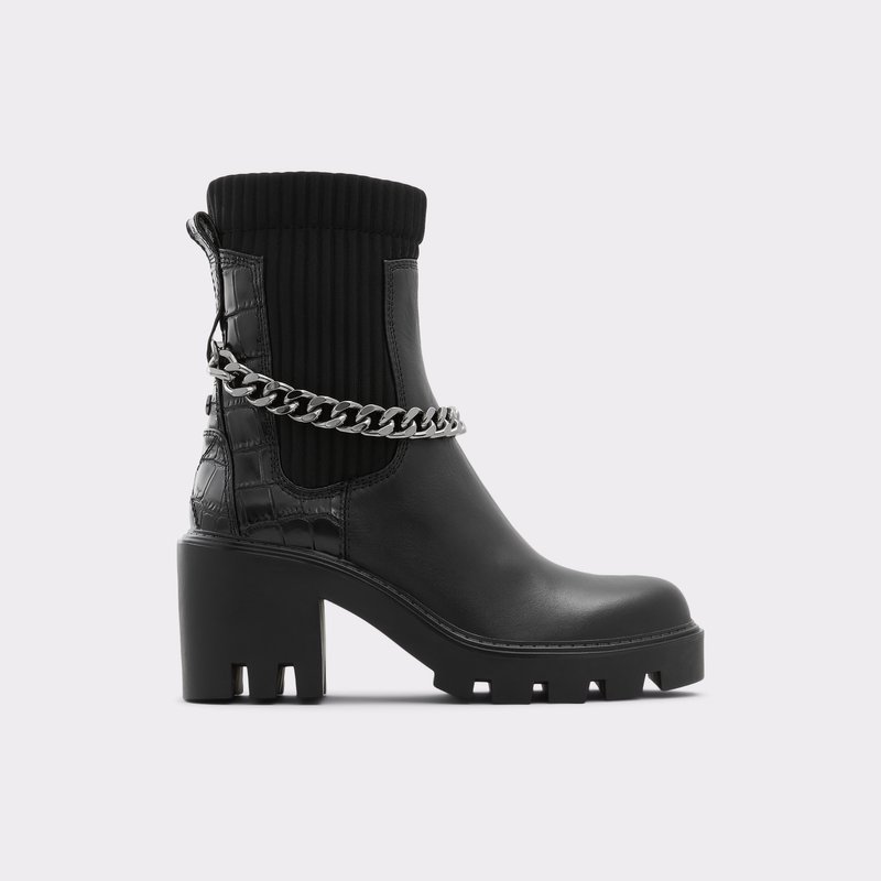 Bottines Chelsea Aldo Allout Femme Noir | RUEJVG-571