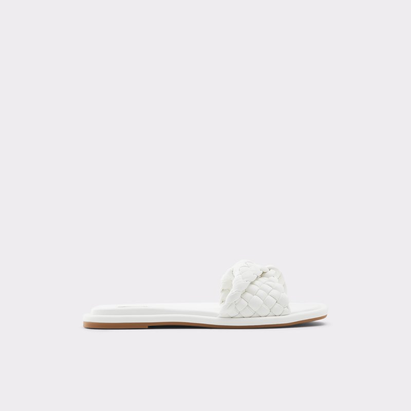 Sandales Plates Aldo Chicago Femme Blanche | EFUCKV-601
