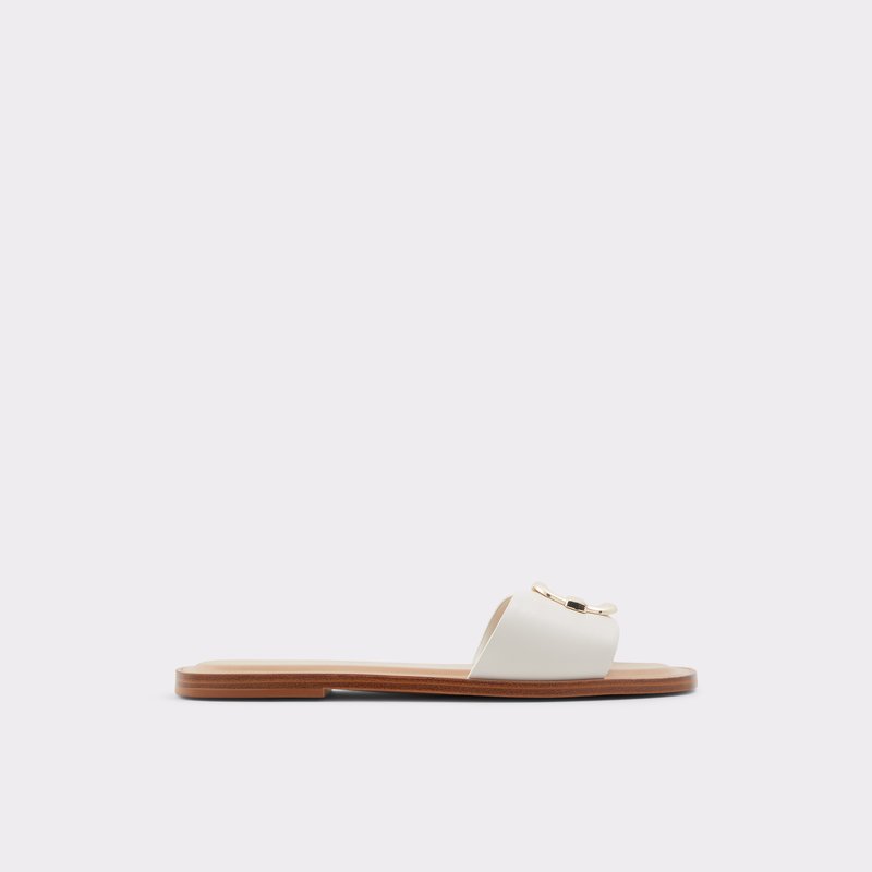 Sandales Plates Aldo Glaeswen Femme Blanche | IGEYAN-201
