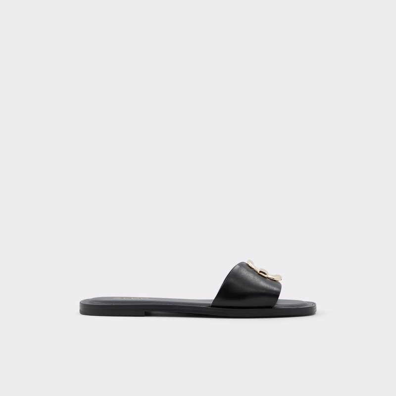 Sandales Plates Aldo Glaeswen Femme Noir | QJLNZH-509