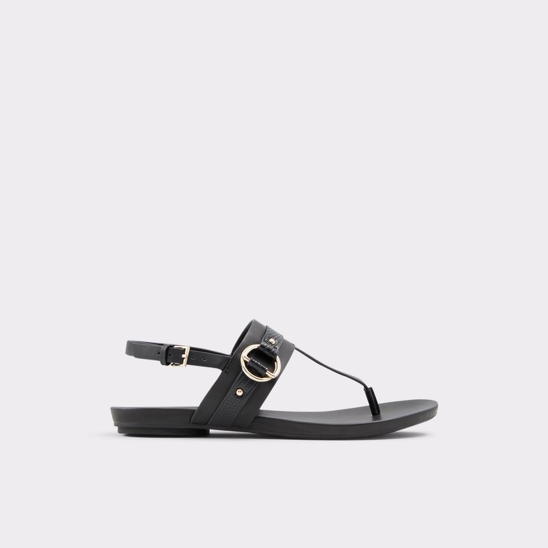 Sandales Plates Aldo Pandra Femme Noir | XHUZRO-749