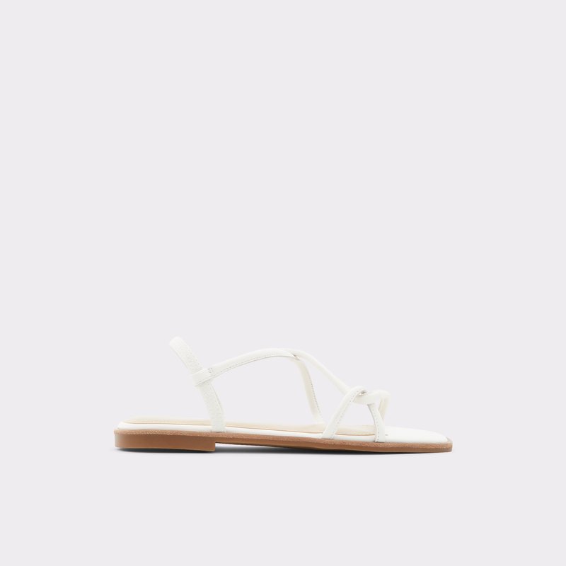 Sandales Plates Aldo Toosieflex Femme Blanche | NIVRGQ-738