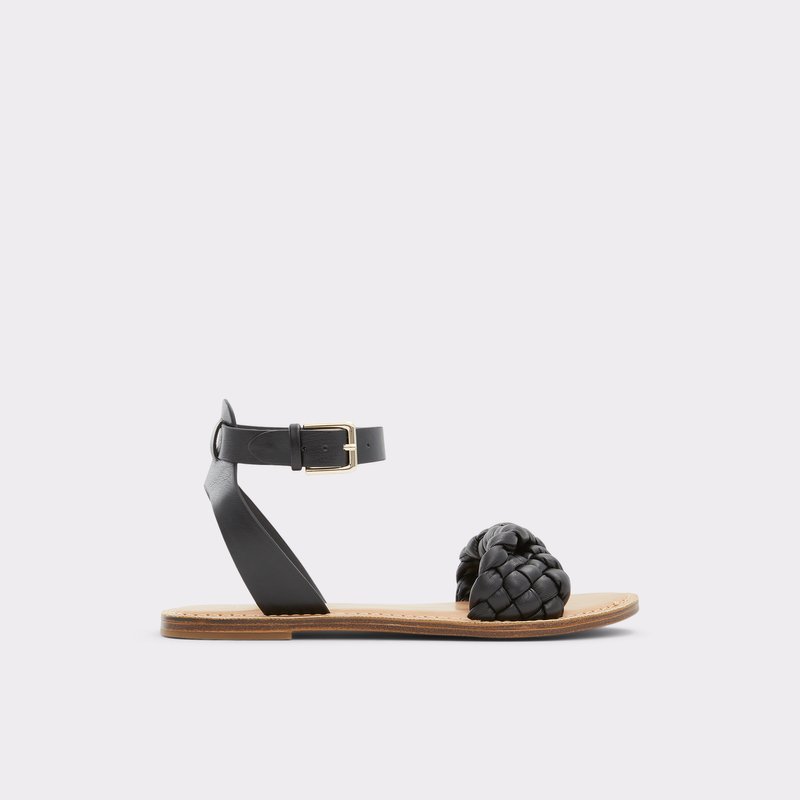 Sandales Plates Aldo Tressa Femme Noir | SVBLHJ-718