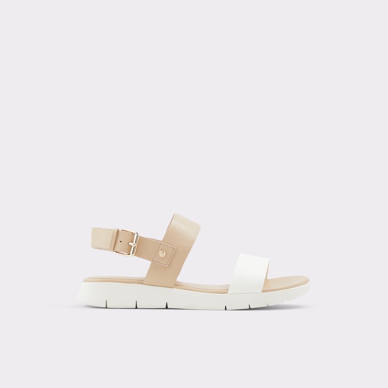 Sandales Plates Aldo Woema Femme Bone | GEDFVT-438