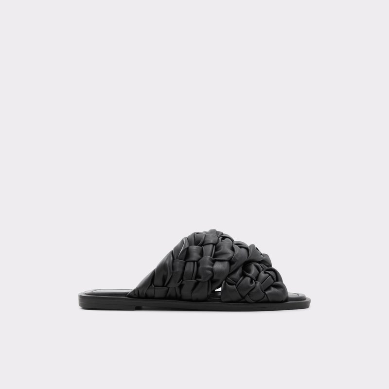 Sandales Plates Aldo Wovina Femme Noir | APSCLO-453