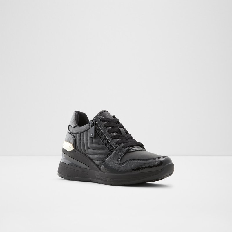 Baskets Aldo Adwiwia Wedge Femme Noir | HGSJXP-213