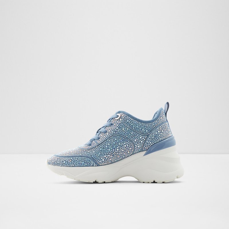 Baskets Aldo Aguileri Dentelle Up Femme Bleu | RXZHFU-320