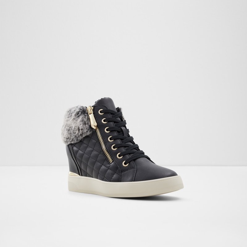 Baskets Aldo Ailanna Dentelle Up Femme Noir | VBGDLN-940