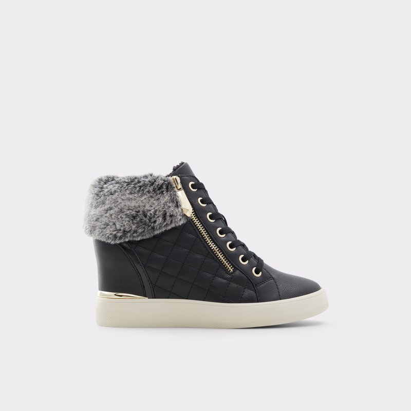 Baskets Aldo Ailanna Dentelle Up Femme Noir | VBGDLN-940