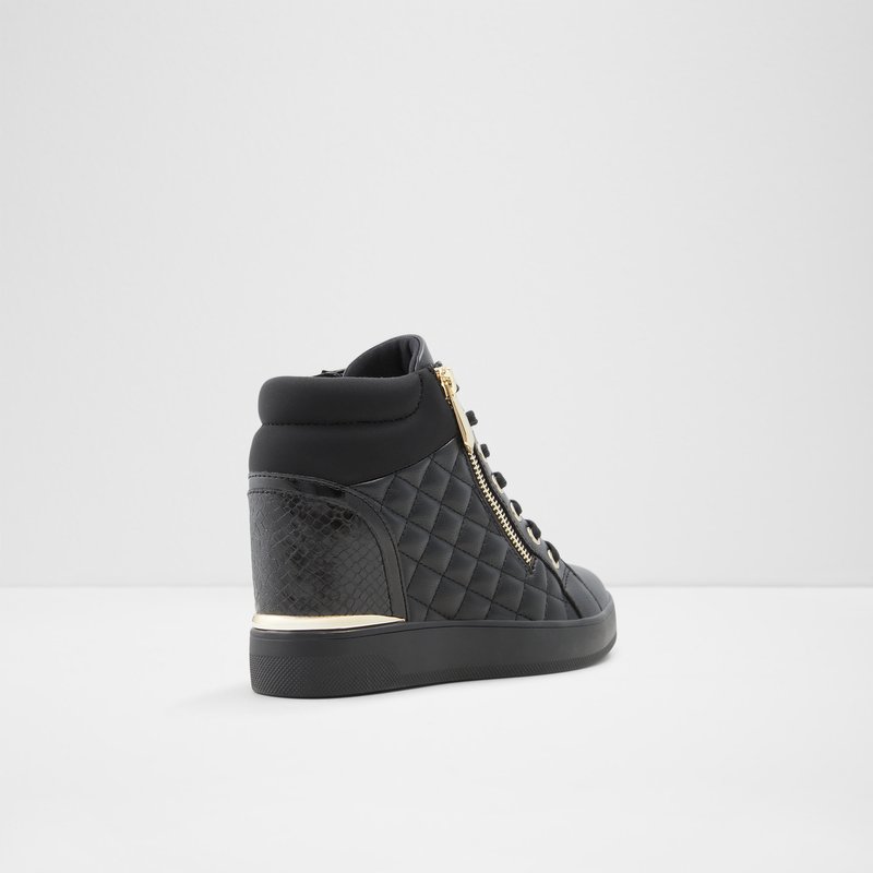 Baskets Aldo Ailanna Dentelle Up Femme Noir | XOABUL-823