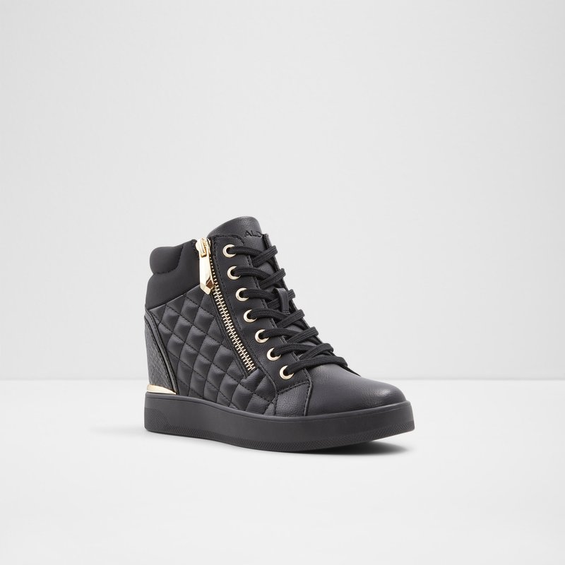 Baskets Aldo Ailanna Dentelle Up Femme Noir | XOABUL-823