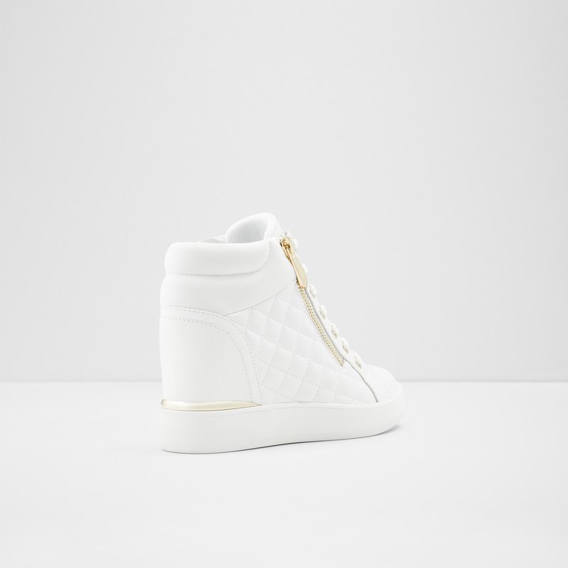 Baskets Aldo Ailanna Wedge Femme Blanche | SDNLEM-415