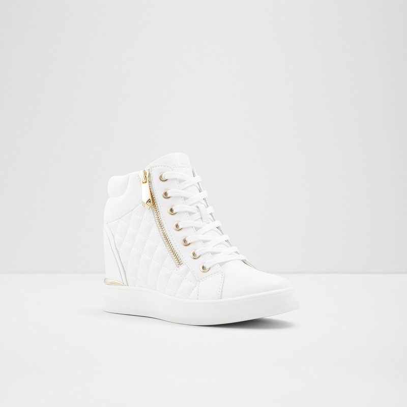 Baskets Aldo Ailanna Wedge Femme Blanche | SDNLEM-415