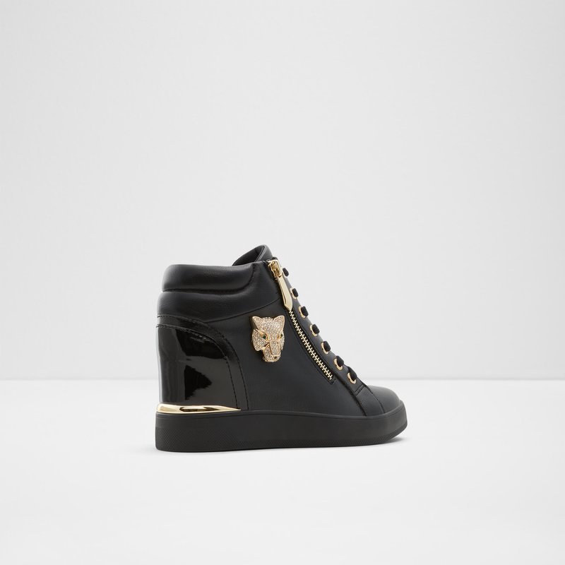 Baskets Aldo Aloivu Wedge Femme Noir | BVATND-615