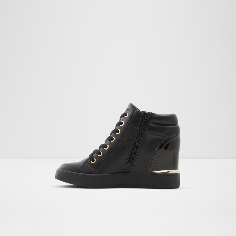 Baskets Aldo Aloivu Wedge Femme Noir | BVATND-615