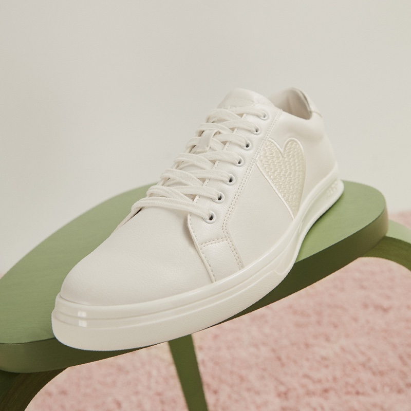 Baskets Aldo Blacktie Low Homme Blanche | AILJOM-175