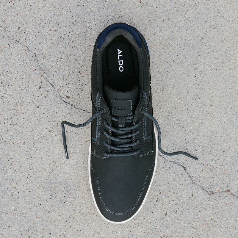 Baskets Aldo Edelian Low Homme Noir | NHJXYT-308
