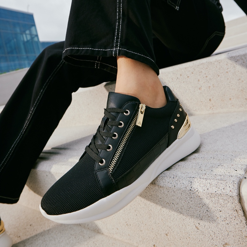 Baskets Aldo Frelidda Low Femme Noir | VLHAZE-213