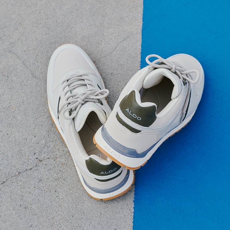 Baskets Aldo Ivann Athlétiques Homme Beige Clair | WEQUDR-139