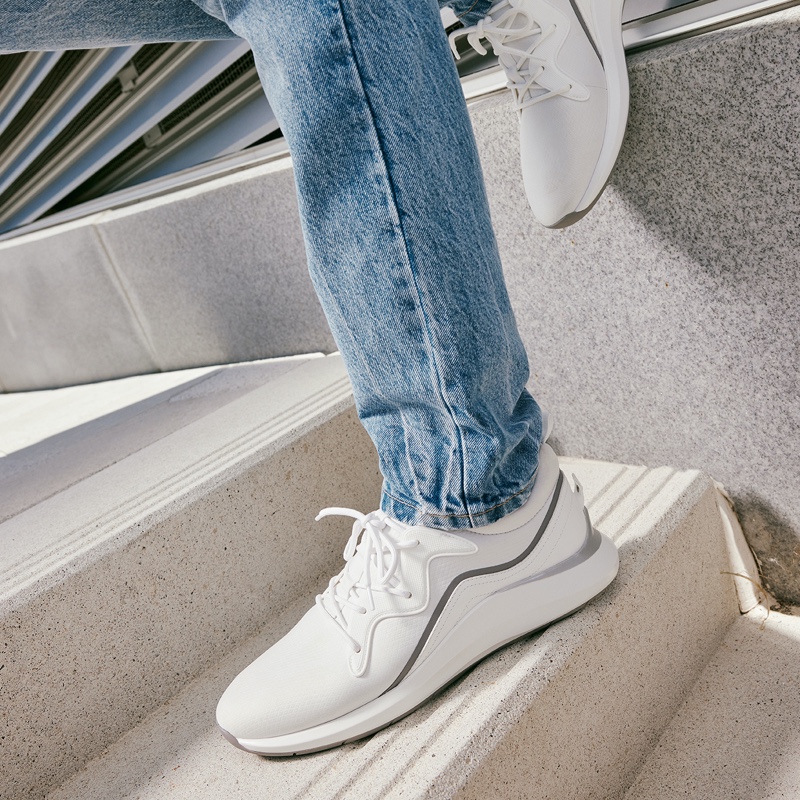 Baskets Aldo Janarde Athlétiques Homme Blanche | IBKNSW-258