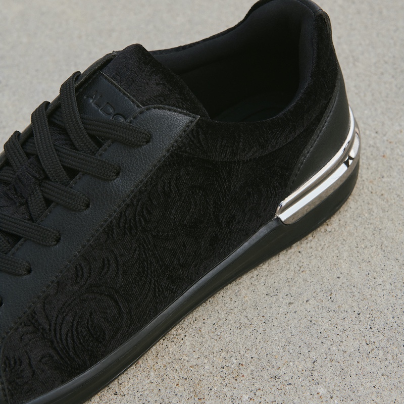 Baskets Aldo Karloz Low Homme Noir | EIZHVA-516