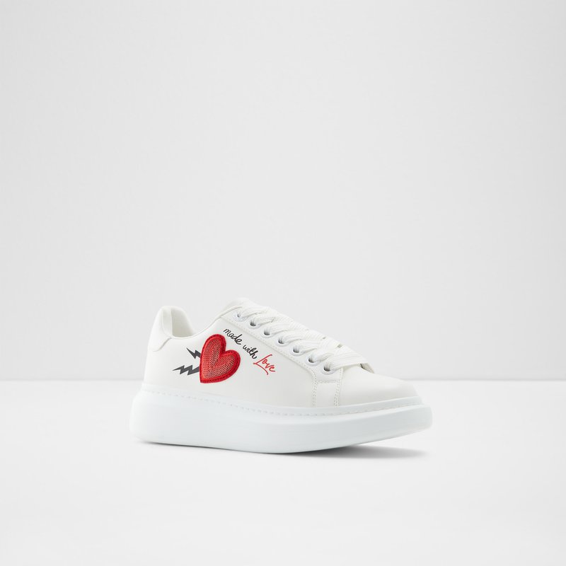 Baskets Aldo Larealin Low Femme Blanche | LYOKNS-463