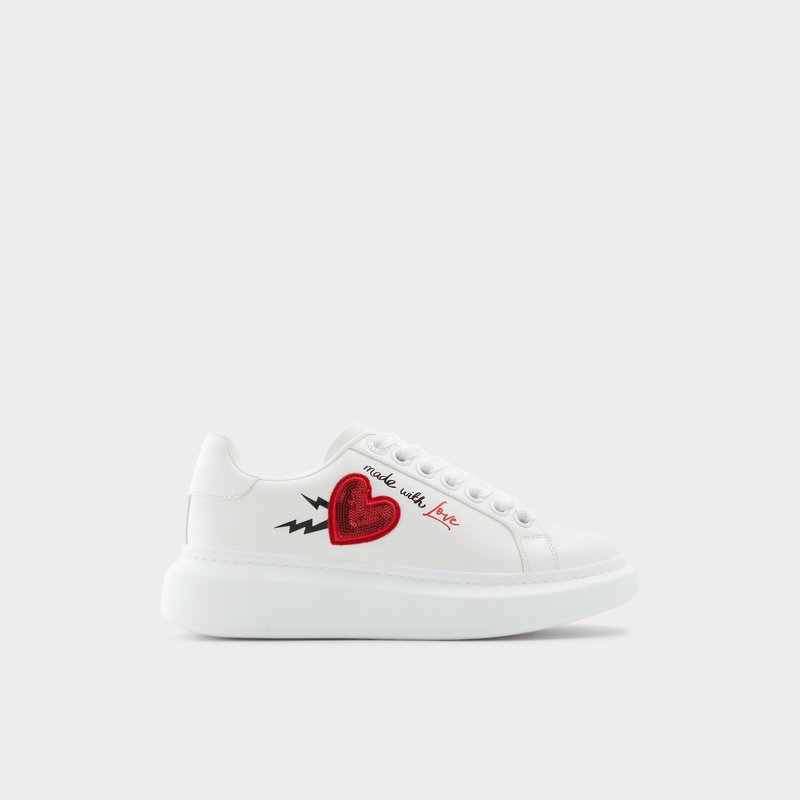 Baskets Aldo Larealin Low Femme Blanche | LYOKNS-463