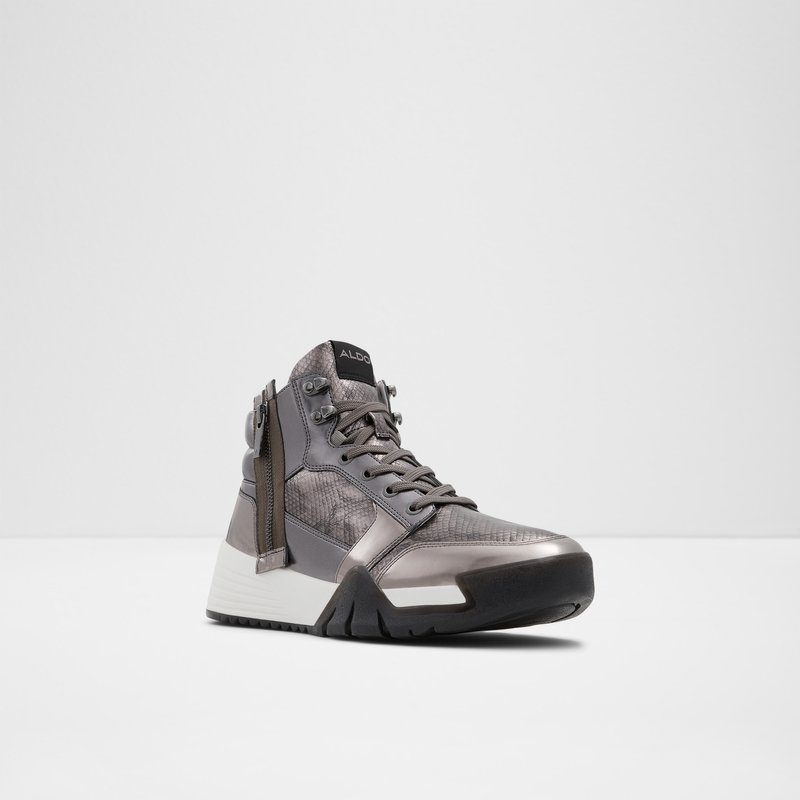 Baskets Aldo Palladia High Homme Pewter | DXRZEP-369