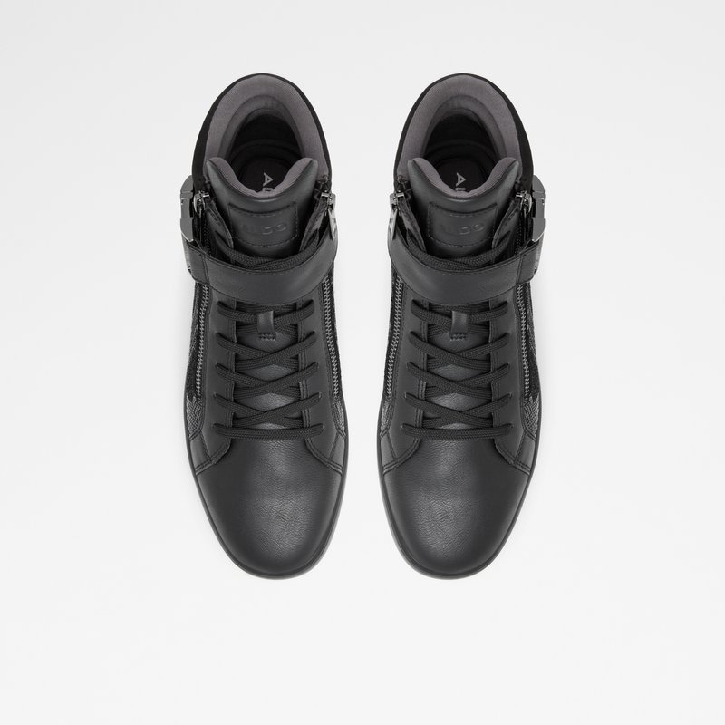 Baskets Aldo Roger High Homme Noir | MEGQJZ-815