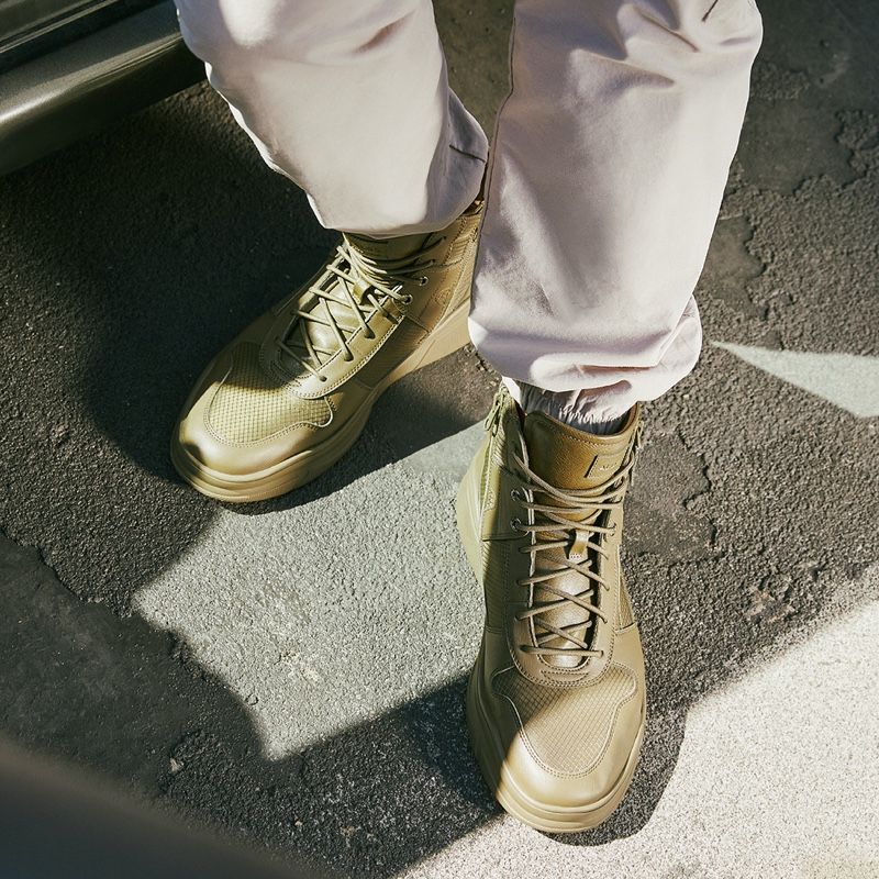 Baskets Aldo Swiftd High Homme Kaki | UZBFJL-324