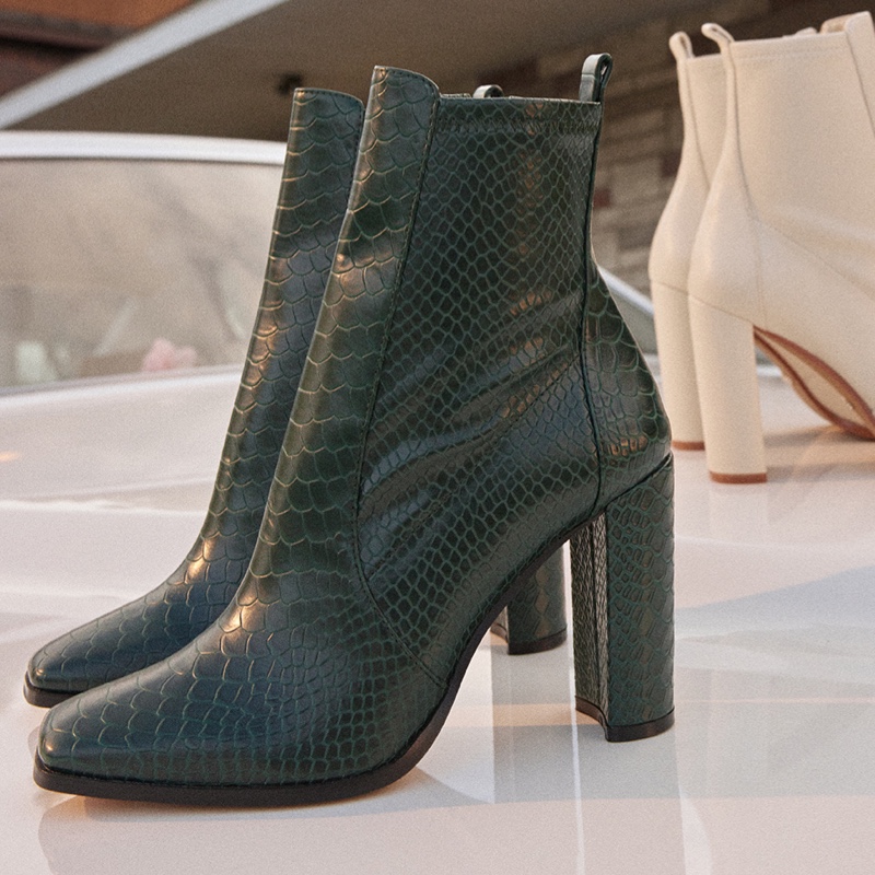 Bottes Chaussettes Aldo Aurla Femme Vert Foncé | RNLTME-940