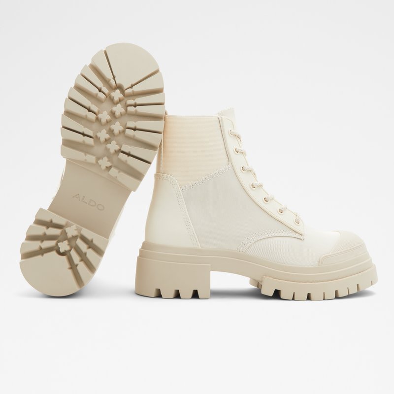 Bottes de combat Aldo Charline Femme Blanche | AGPOHJ-571