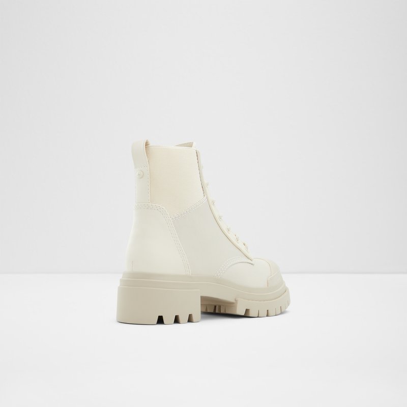 Bottes de combat Aldo Charline Femme Blanche | AGPOHJ-571