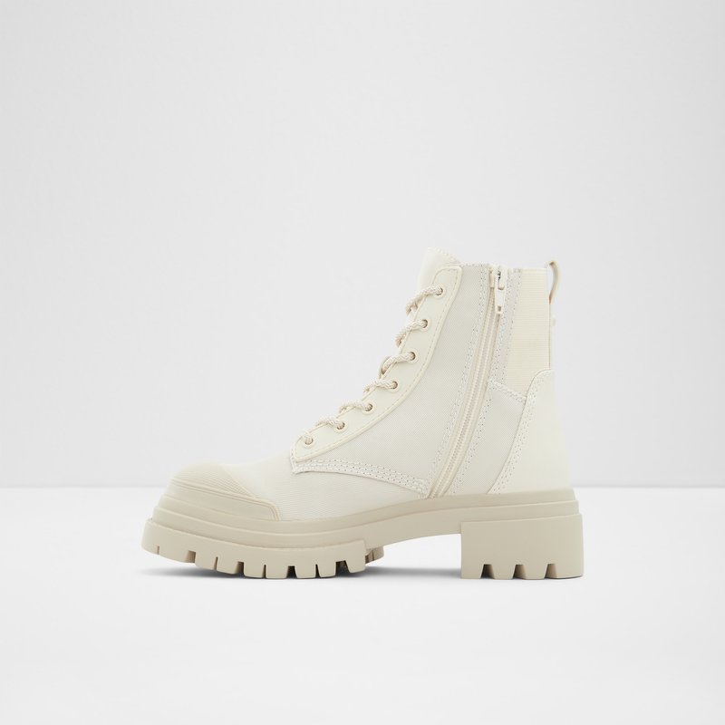 Bottes de combat Aldo Charline Femme Blanche | AGPOHJ-571