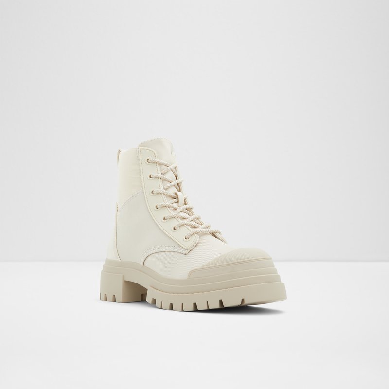 Bottes de combat Aldo Charline Femme Blanche | AGPOHJ-571