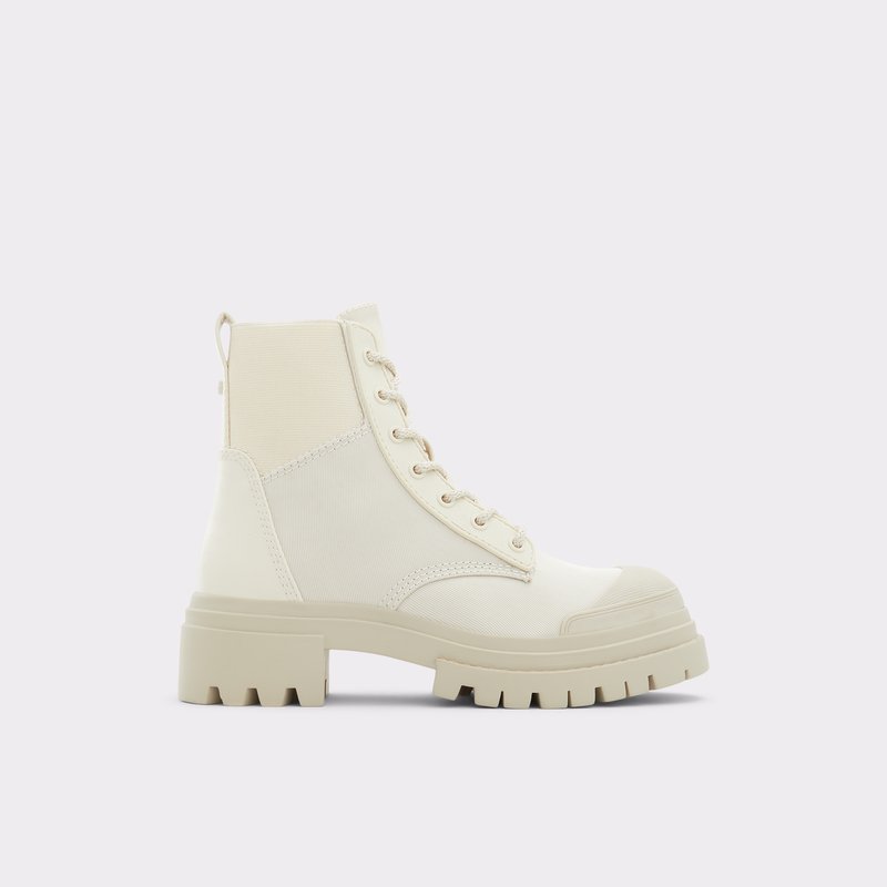 Bottes de combat Aldo Charline Femme Blanche | AGPOHJ-571