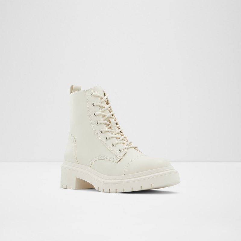 Bottes de combat Aldo Goer Femme Blanche | CWAOEX-986