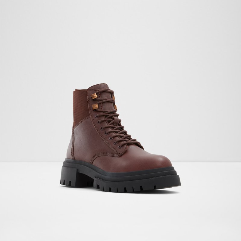 Bottes de combat Aldo Leap Femme Marron | UXKYVF-754