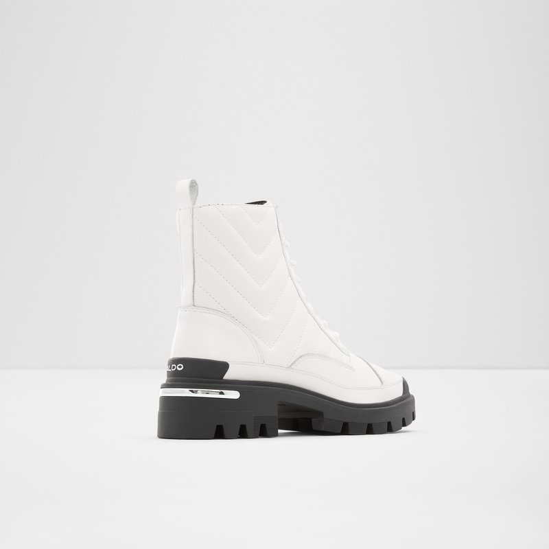 Bottes de combat Aldo Quilt Femme Blanche | CGVRFM-306