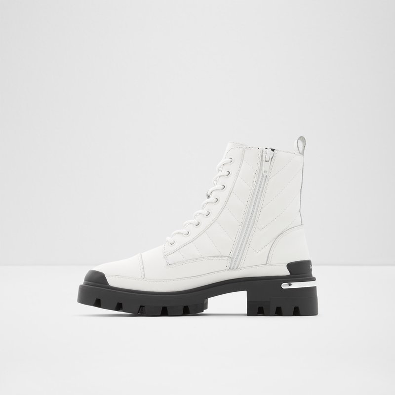 Bottes de combat Aldo Quilt Femme Blanche | CGVRFM-306