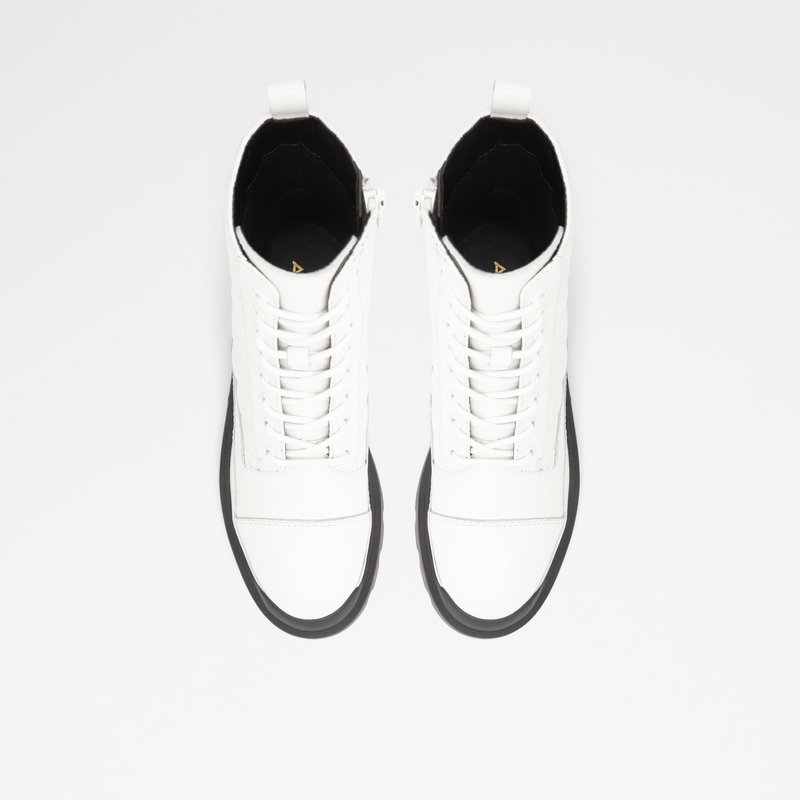 Bottes de combat Aldo Quilt Femme Blanche | CGVRFM-306