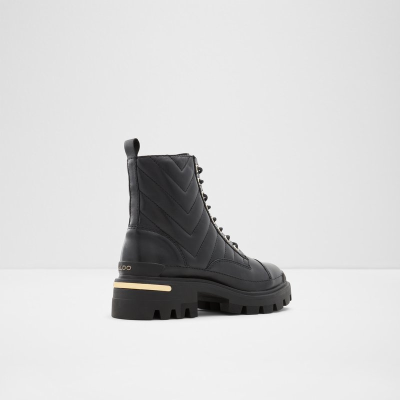 Bottes de combat Aldo Quilt Femme Noir | WRDBGZ-863