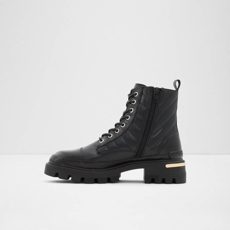 Bottes de combat Aldo Quilt Femme Noir | WRDBGZ-863