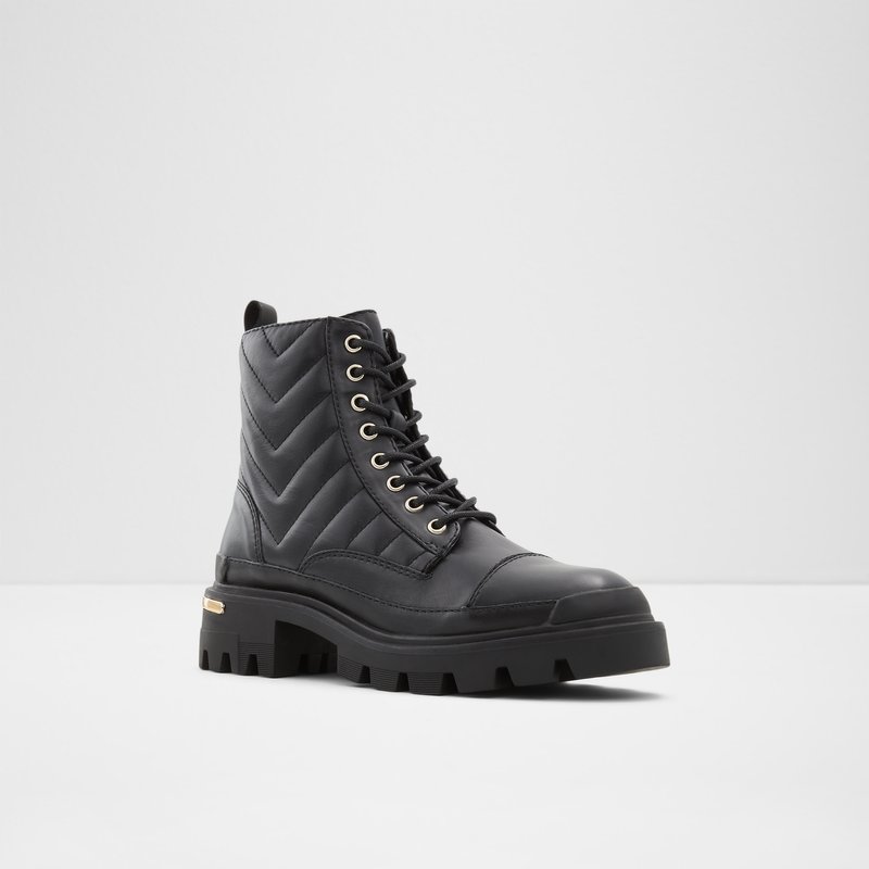 Bottes de combat Aldo Quilt Femme Noir | WRDBGZ-863