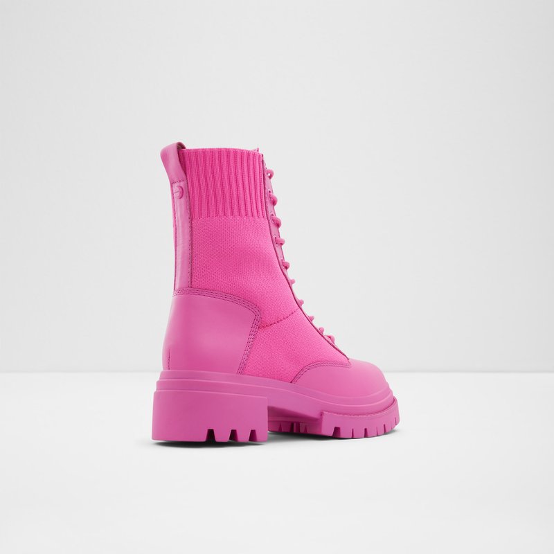 Bottes de combat Aldo Reflow Femme Fushia | ZAHBNR-928