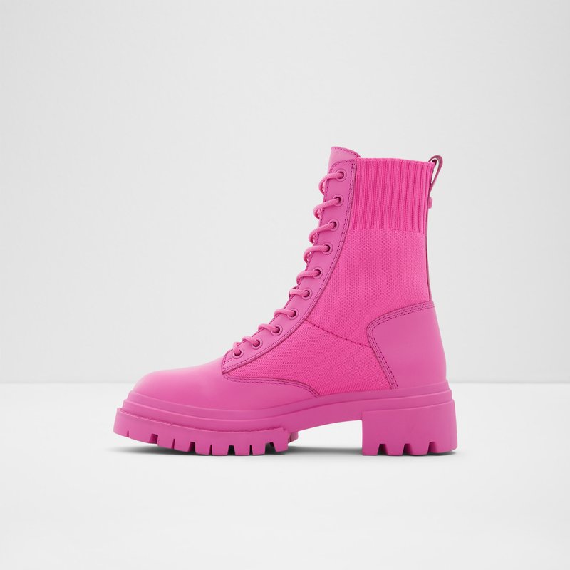 Bottes de combat Aldo Reflow Femme Fushia | ZAHBNR-928