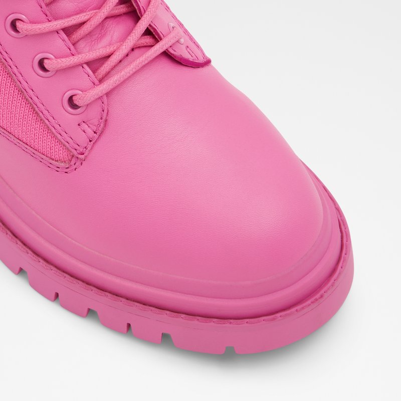 Bottes de combat Aldo Reflow Femme Fushia | ZAHBNR-928