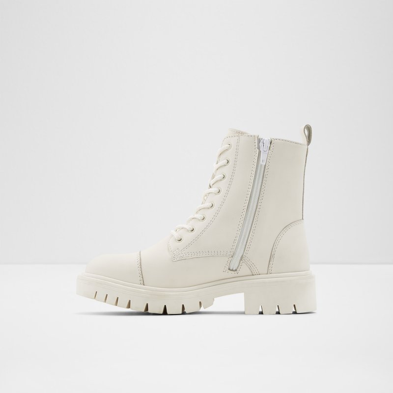 Bottes de combat Aldo Reilly Femme Blanche | LPVZKC-531